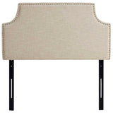 Laura Twin Upholstered Fabric Headboard Beige MOD-5390-BEI