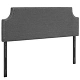 Laura Full Upholstered Fabric Headboard Gray MOD-5392-GRY