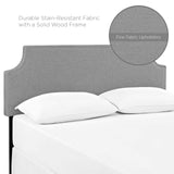 Laura Full Upholstered Fabric Headboard Gray MOD-5392-GRY