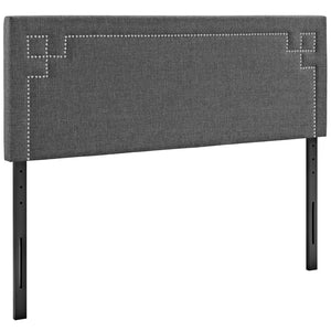 Josie Full Upholstered Fabric Headboard Gray MOD-5400-GRY