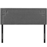 Josie Full Upholstered Fabric Headboard Gray MOD-5400-GRY