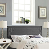 Josie Full Upholstered Fabric Headboard Gray MOD-5400-GRY