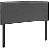 Camille Full Upholstered Fabric Headboard Gray MOD-5406-GRY
