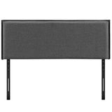 Camille Queen Upholstered Fabric Headboard Gray MOD-5407-GRY