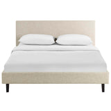 Anya Full Fabric Bed Beige MOD-5418-BEI