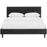 Linnea Full Faux Leather Bed Black MOD-5423-BLK