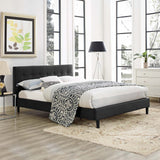 Linnea Full Faux Leather Bed Black MOD-5423-BLK