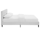 Linnea Full Faux Leather Bed White MOD-5423-WHI