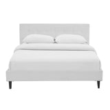 Linnea Full Faux Leather Bed White MOD-5423-WHI