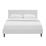 Linnea Queen Faux Leather Bed White MOD-5425-WHI