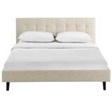Linnea Queen Fabric Bed Beige MOD-5426-BEI