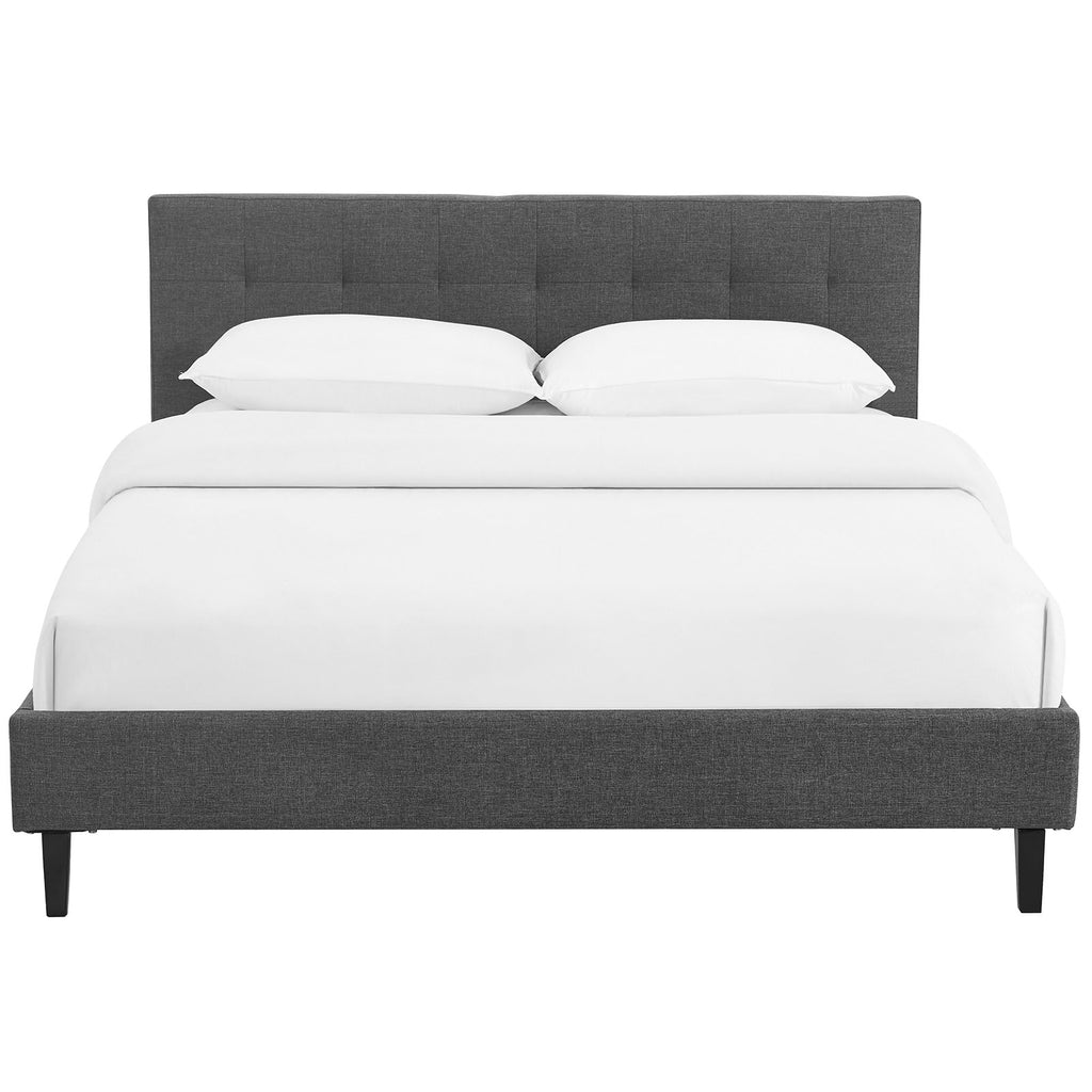 Linnea Queen Fabric Bed Gray MOD-5426-GRY
