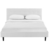 Linnea Queen Fabric Bed White MOD-5426-WHI