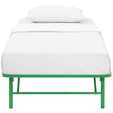 Horizon Twin Stainless Steel Bed Frame Green MOD-5427-GRN