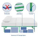 Horizon Full Stainless Steel Bed Frame Green MOD-5428-GRN