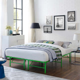 Horizon Full Stainless Steel Bed Frame Green MOD-5428-GRN