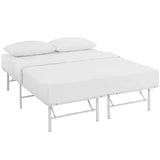 Horizon Full Stainless Steel Bed Frame White MOD-5428-WHI