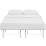 Horizon Full Stainless Steel Bed Frame White MOD-5428-WHI