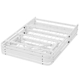 Horizon Full Stainless Steel Bed Frame White MOD-5428-WHI