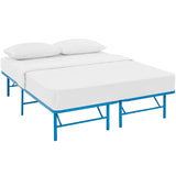 Horizon Queen Stainless Steel Bed Frame Light Blue MOD-5429-LBU