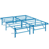 Horizon Queen Stainless Steel Bed Frame Light Blue MOD-5429-LBU