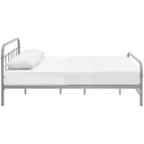 Maisie Queen Stainless Steel Bed Frame Gray MOD-5533-GRY-SET