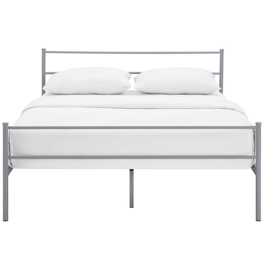 Alina Full Platform Bed Frame Gray MOD-5552-GRY-SET