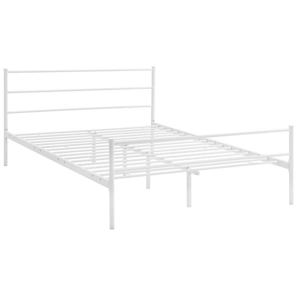 Alina Full Platform Bed Frame White MOD-5552-WHI-SET