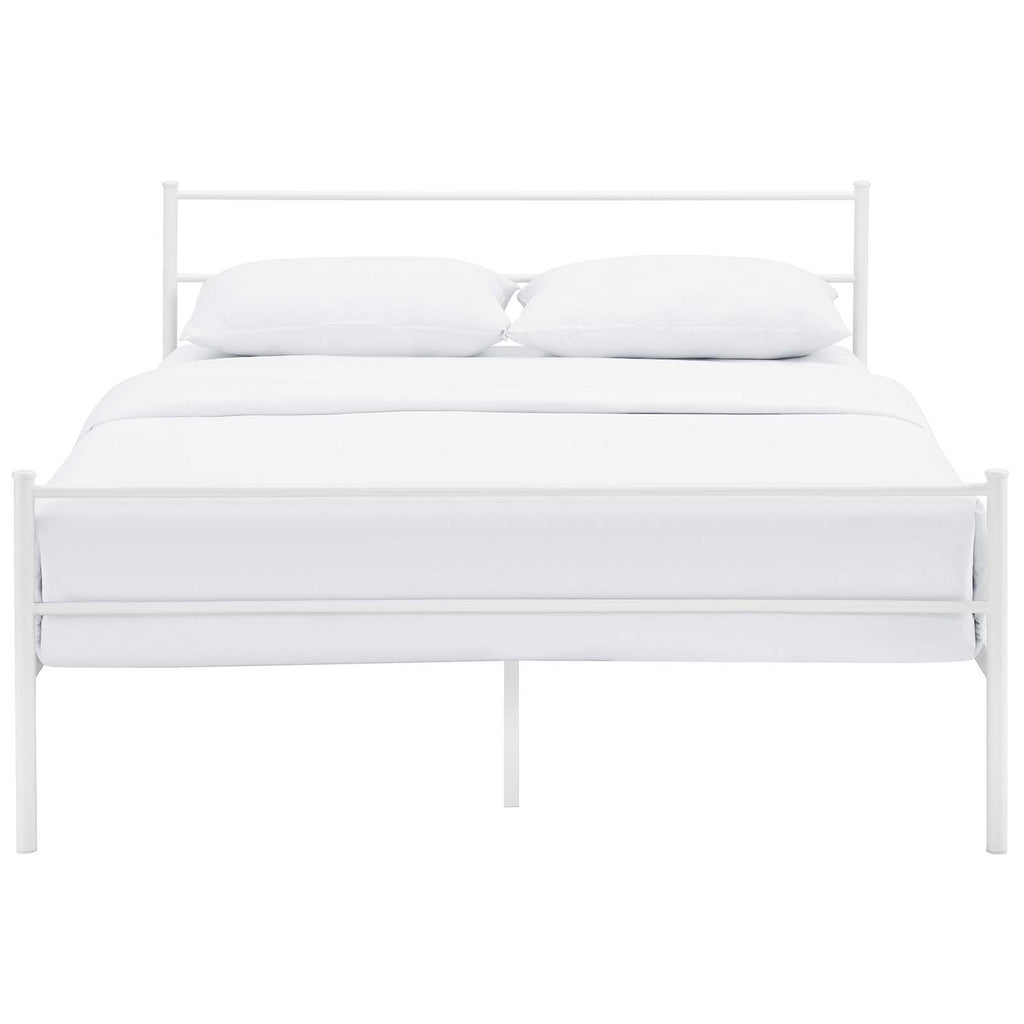 Alina Full Platform Bed Frame White MOD-5552-WHI-SET