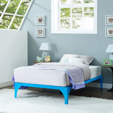 Modway Furniture Ollie Twin Bed Frame 0423 Light Blue MOD-5747-LBU