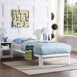 Modway Furniture Corinne Twin Bed Frame 0423 White MOD-5754-WHI