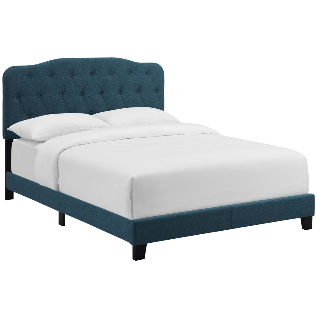 Amelia Twin Upholstered Fabric Bed Azure MOD-5838-AZU