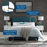 Amelia Queen Upholstered Fabric Bed Azure MOD-5840-AZU