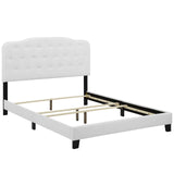 Amelia Queen Upholstered Fabric Bed White MOD-5840-WHI
