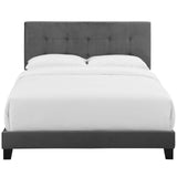 Amira Full Performance Velvet Bed Gray MOD-5859-GRY