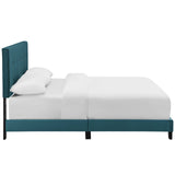 Amira Full Performance Velvet Bed Sea Blue MOD-5859-SEA