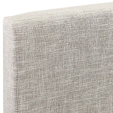 Taylor Full / Queen Upholstered Linen Fabric Headboard Beige MOD-5880-BEI