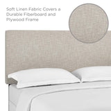 Taylor Full / Queen Upholstered Linen Fabric Headboard Beige MOD-5880-BEI