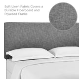 Taylor Full / Queen Upholstered Linen Fabric Headboard Light Gray MOD-5880-LGR