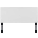 Taylor Full / Queen Upholstered Faux Leather Headboard White MOD-5882-WHI