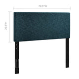 Taylor King and California King Upholstered Linen Fabric Headboard Azure MOD-5883-AZU