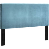 Taylor King and California King Upholstered Performance Velvet Headboard Sea Blue MOD-5884-SEA