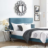 Taylor King and California King Upholstered Performance Velvet Headboard Sea Blue MOD-5884-SEA