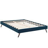 Loryn King Fabric Bed Frame with Round Splayed Legs Azure MOD-5893-AZU
