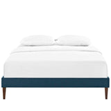 Tessie Full Fabric Bed Frame with Squared Tapered Legs Azure MOD-5897-AZU