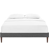 Tessie Full Fabric Bed Frame with Squared Tapered Legs Gray MOD-5897-GRY