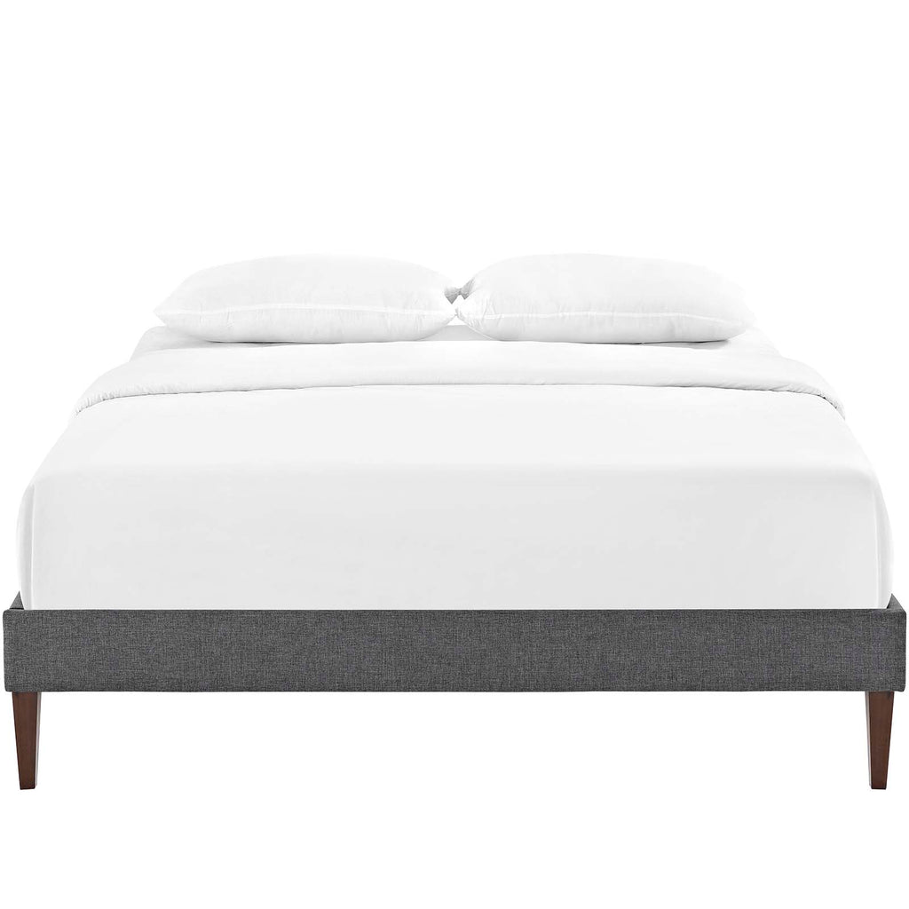Modway Furniture Tessie Full Fabric Bed Frame with Squared Tapered Legs MOD-5897-GRY