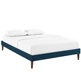 Tessie Queen Fabric Bed Frame with Squared Tapered Legs Azure MOD-5899-AZU