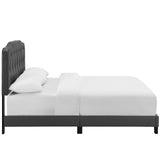 Amelia King Faux Leather Bed Gray MOD-5993-GRY