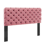 Lizzy Tufted Twin Performance Velvet Headboard Dusty Rose MOD-6030-DUS